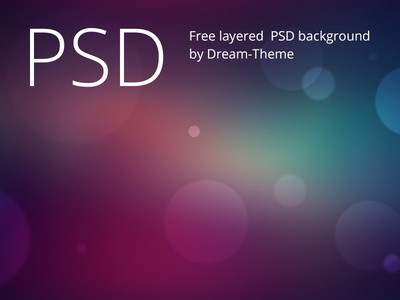 Free Bokeh PSD Background