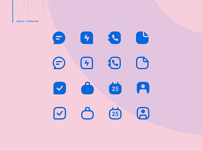 DAILY ICON #01 icon pack icons
