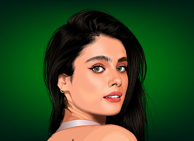 Digital Portrait Painting | Vector Drawing adobe illustrator art cartoon design digital art digital drawing drawing face art graphic design illustration line art painting portrait drawing portrait painting vector vector illustration