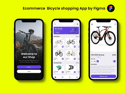 Bicycle Shopping App app branding design figma ui ux