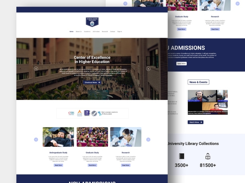 Education - learning academic university Web design by Satyajeet ...