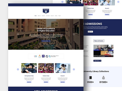 Education - learning academic university Web design branding design education graphic design ui university website design