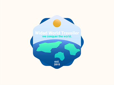 Widad World Traveller illustration logo vector