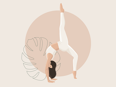 Woman Yoga Illustration adobe illustrator lifestyle vector