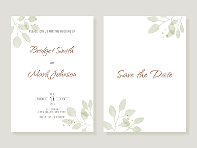 Wedding invitation