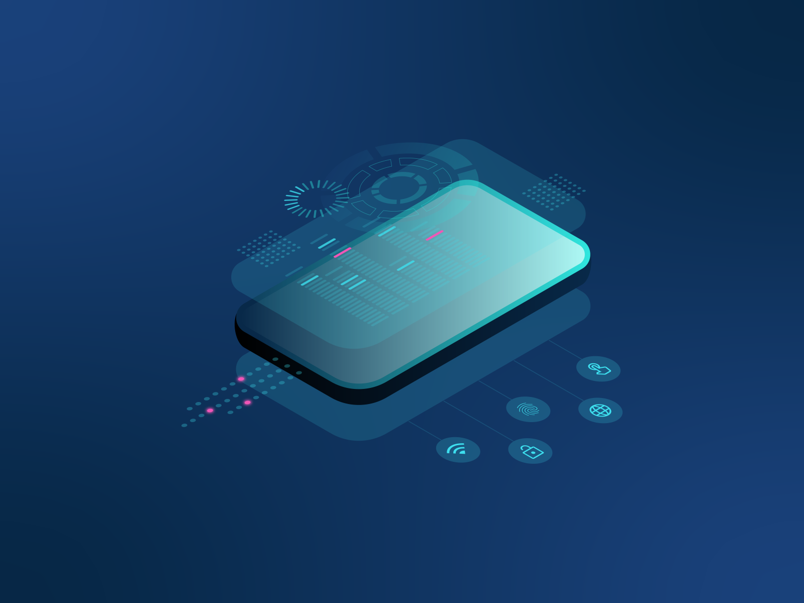 Isometric Mobile Phone by Irina on Dribbble