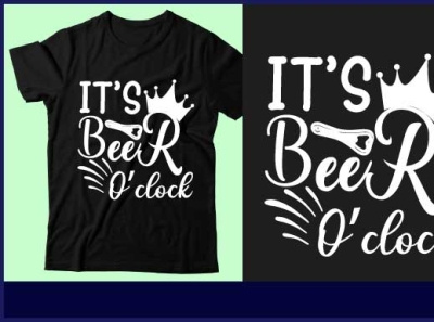 It’s beer o’clock beer design design graphic design icon illustration logo t shirt design typography ui vector