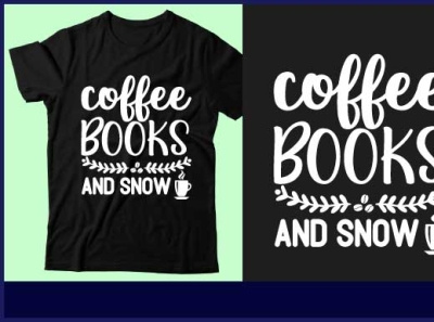 coffee books and snow coffee design design graphic design icon illustration logo t shirt design typography ui vector