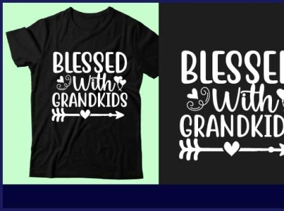 Blessed with grandkids design graphic design icon illustration logo mom t shirt design t shirt design typography ui vector