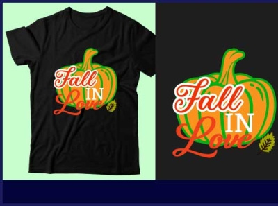 Fall in love branding design graphic design icon illustration logo pumpking design svg t shirt t shirt design typography ui vector