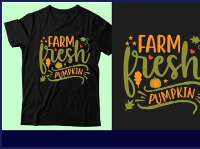 Farm fresh pumpkin branding design graphic design icon illustration logo pumpkin svg t shirt t shirt design typography ui vector