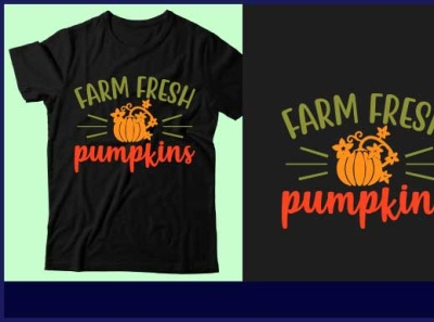 Farm fresh pumpkins branding design graphic design icon illustration logo pumpkin svg t shirt t shirt design typography ui vector