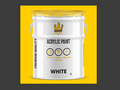 Crown Colors: Logo Design for the manufacturer of paint products art beautiful branding brandmark design free graphic design icon icons identity illustration inspiration logo logotype packaging pro project typography unique vector