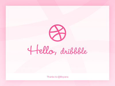 Hello dribbble debut first shot hello invitation