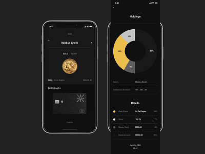 Golden Suisse App app appdesign branding flat logo minimal mobile typography ui ux