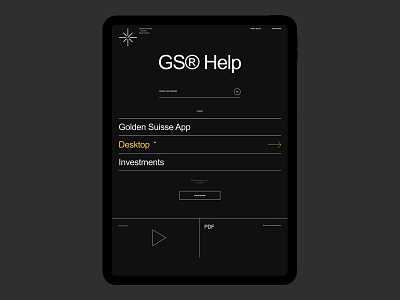 Golden Suisse branding design desktop flat minimal typography ui ux web website