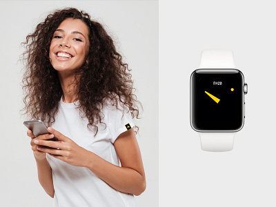 Визаход apple branding design flat identity logo minimal tshirt typography watch
