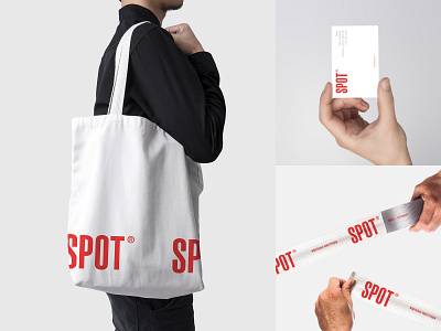 Spot® bag branding card design logo minimal skotch template typography vector