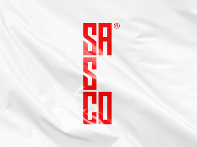 SASCO branding design identity identitydesign illustration logo minimal red typography vector