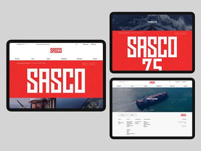 SASCO branding design desktop flat minimal typography ui ux web website