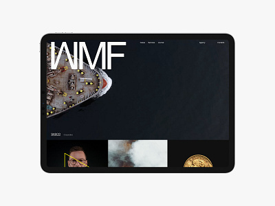 Wemakefab design desktop flat minimal promo typography ui ux web website