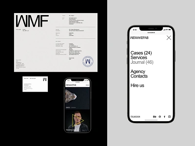 Wemakefab branding design flat minimal typo typography ui ux web website