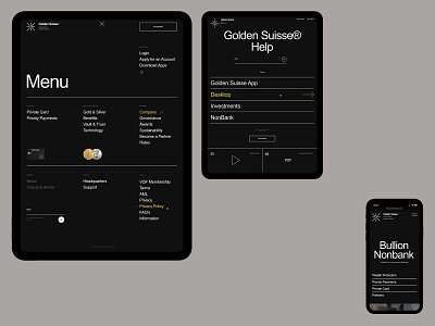 GS—Project branding desktop flat minimal mobile typography ui ux web website