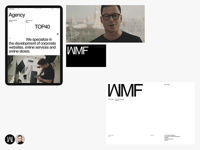 Wemakefab branding desktop flat minimal typo typography ui ux web website