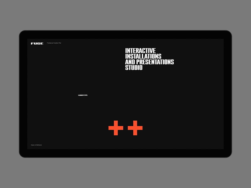 Fuge. desktop fullscreen minimal motion portfolio ui ux web website