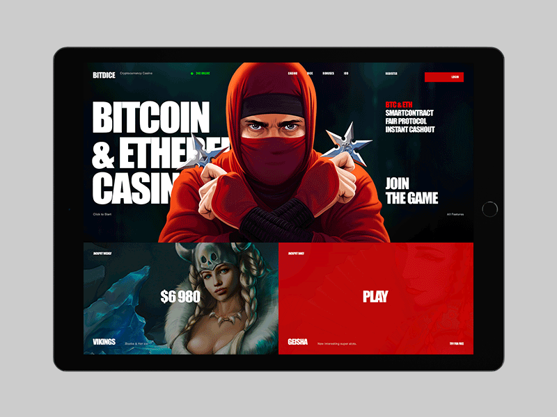 BD Casino casino fullscreen game ipad minimal motion ui ux web website