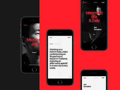 Posted clean flat minimal mobile motion typo typography ui ux web website