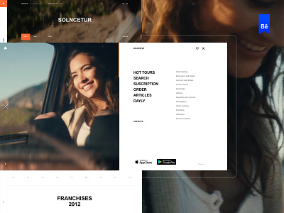 Solncetur design desktop flat fullscreen minimal typography ui ux web website