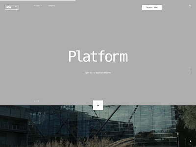 ION design desktop flat minimal typo typography ui ux web website