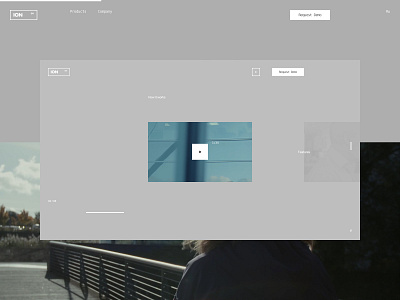 ION desktop flat fullscreen minimal typo typography ui ux web website