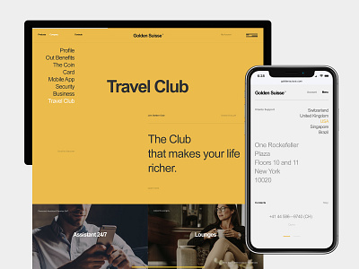 Golden Suisse design desktop flat fullscreen minimal typography ui ux web website