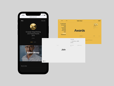 Golden Suisse design flat minimal mobile typo typography ui ux web website