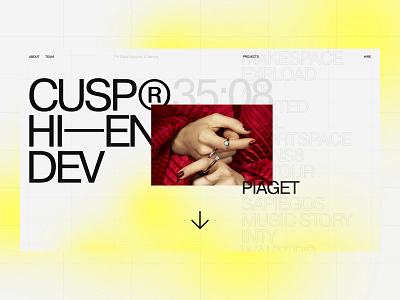 CUSP® design desktop flat minimal portfolio typography ui ux web website