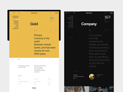 Golden Suisse design desktop flat minimal typo typography ui ux web website