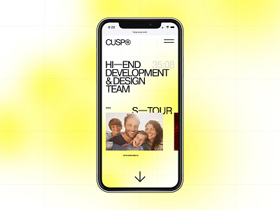 CUSP® design flat minimal mobile typo typography ui ux web website
