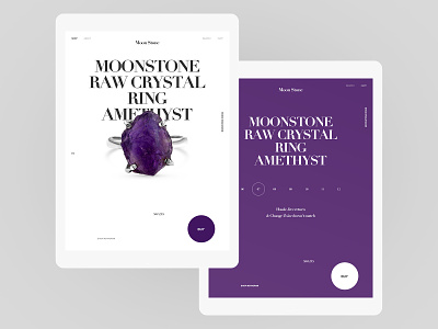 Moonstone desktop flat fullscreen ipad minimal typography ui ux web website