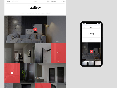 Aspect design desktop flat minimal mobile typography ui ux web website
