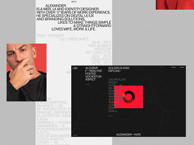 L&L® design desktop flat minimal typo typography ui ux web website