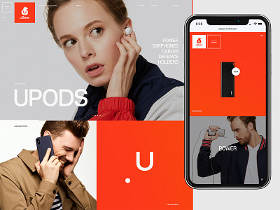 uBear design desktop flat minimal mobile typography ui ux web website