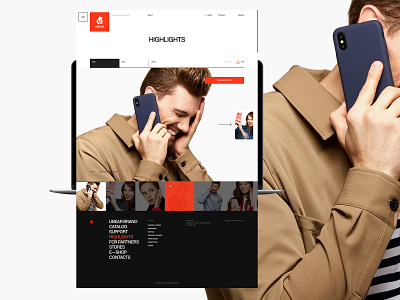 uBear design desktop flat fullscreen minimal promo ui ux web website