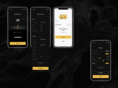 Golden Suisse App app app design design flat minimal mobile mobileapp typography ui ux