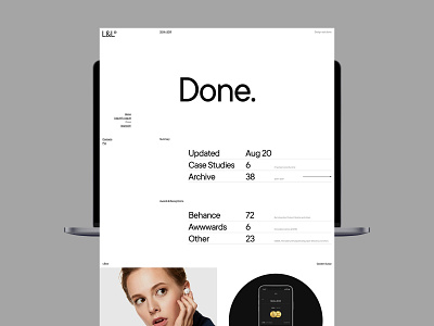 Laguta & Laguta design desktop flat minimal portfolio typography ui ux web website