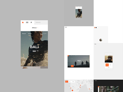 Laguta & Laguta desktop flat minimal portfolio promo typography ui ux web website