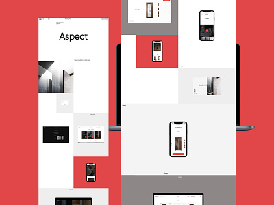 Laguta & Laguta desktop minimal mobile portfolio promo typography ui ux web website