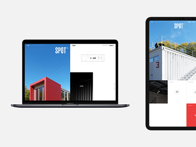 Spot branding desktop flat minimal promo typography ui ux web website