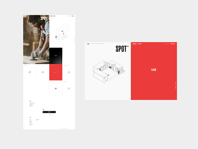 Spot branding desktop flat minimal mobile typography ui ux web website